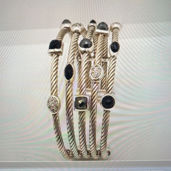 David Yurman five row confetti bracelet - Picture 2 of 4